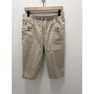 Palm Rio‎ Beige Utility Capri Pants – Size Small